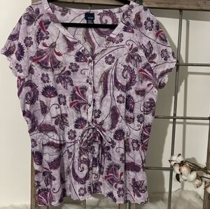 Floral Purple Women's Top